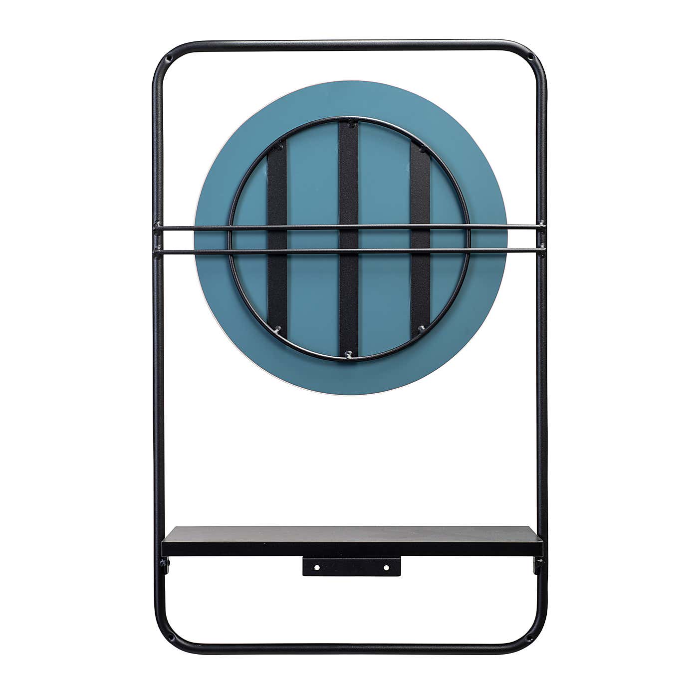 Croydex Furzton Round Mirror with Shelf