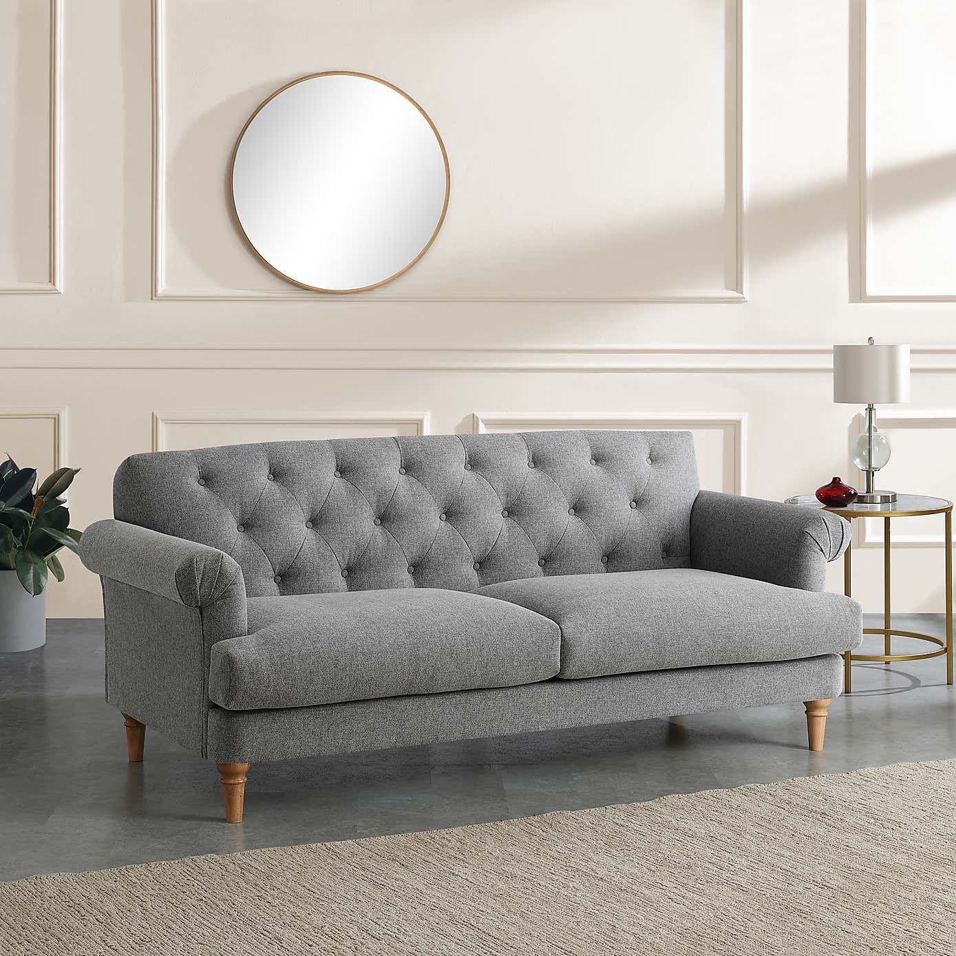 Trance Fabric 3 Seater Sofa