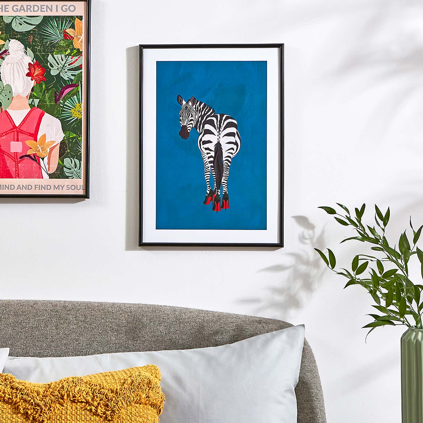 Zebra in Heels Poster