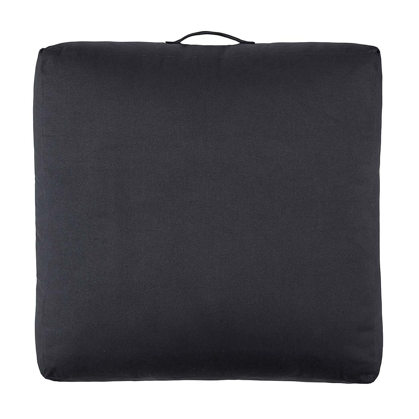 Cotton Black Floor Cushion