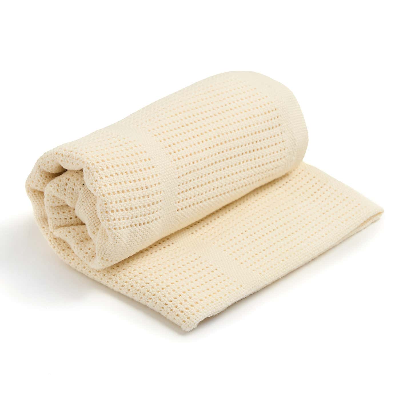 Clair de Lune Organic Cotton Cellular Pram Blanket