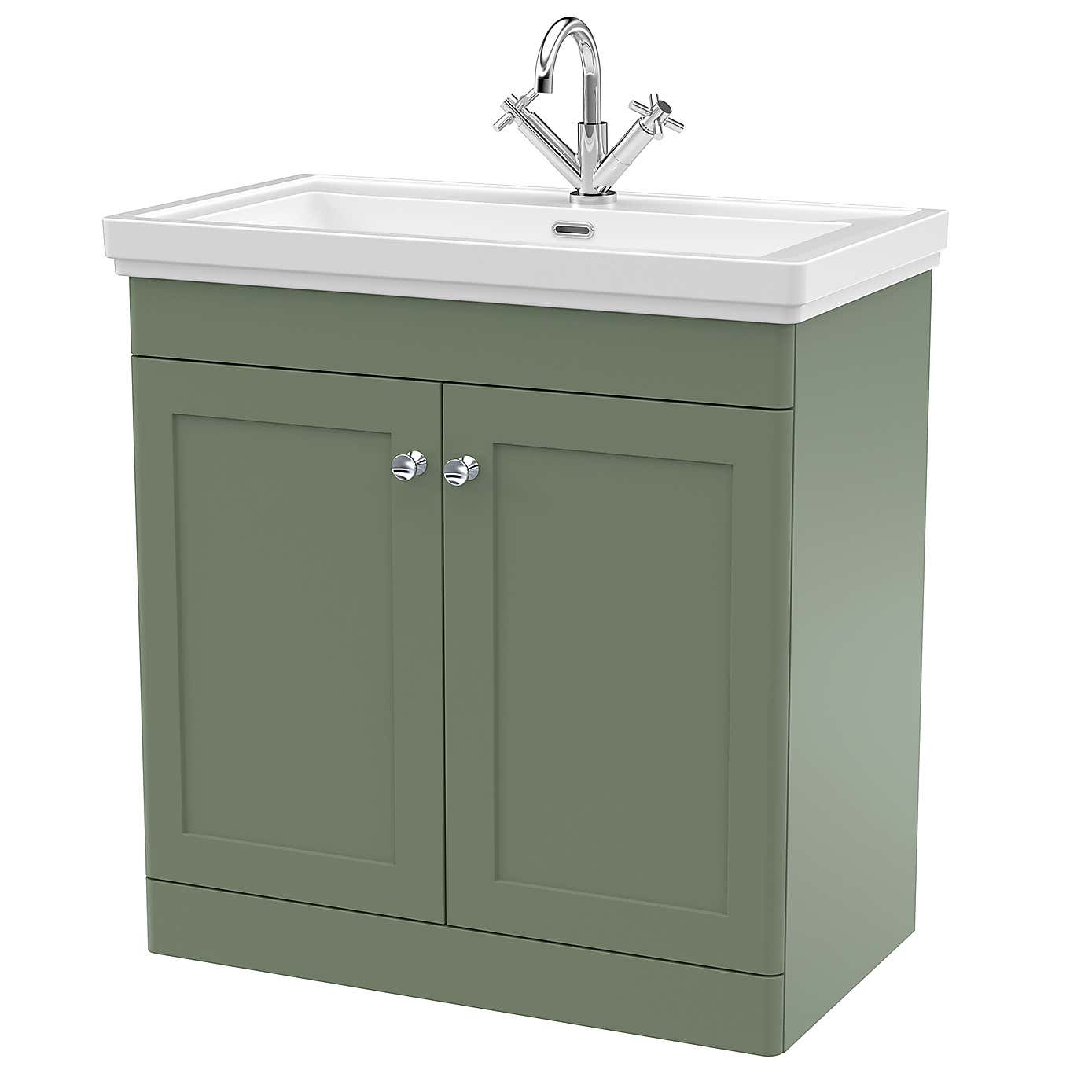 Classique Floor Standing 2 Door Vanity Unit with Basin