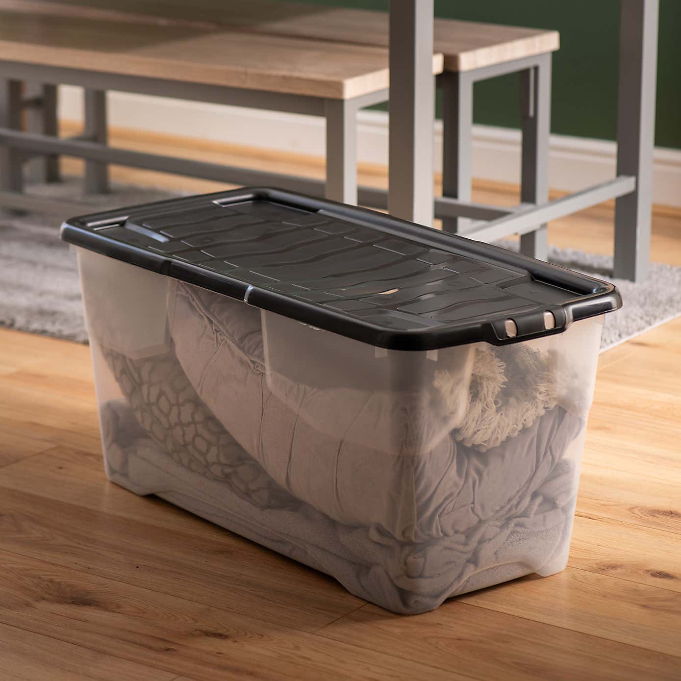 Strata 100L Curve Storage Box with Lid