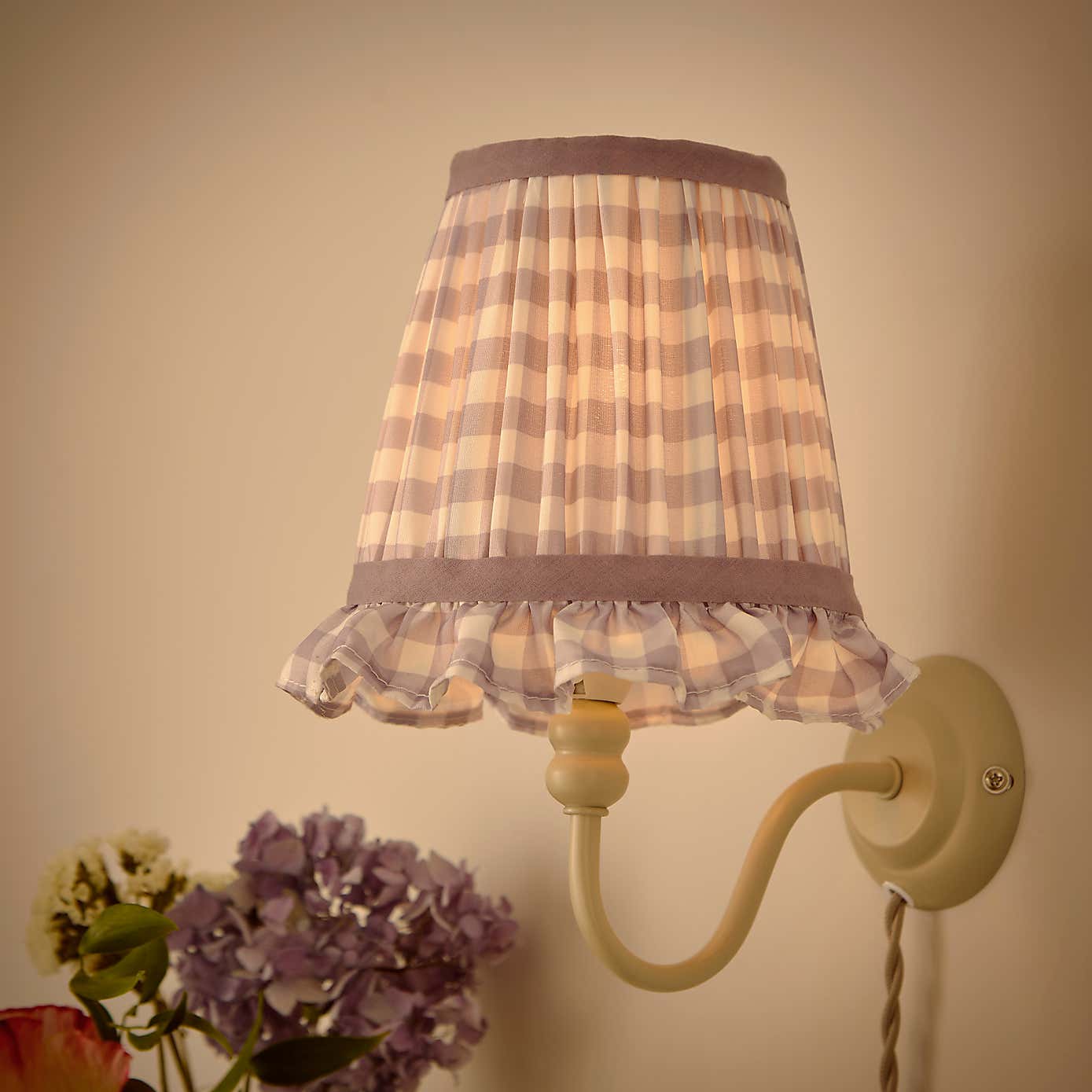 Carys Frilled Gingham Lamp Shade