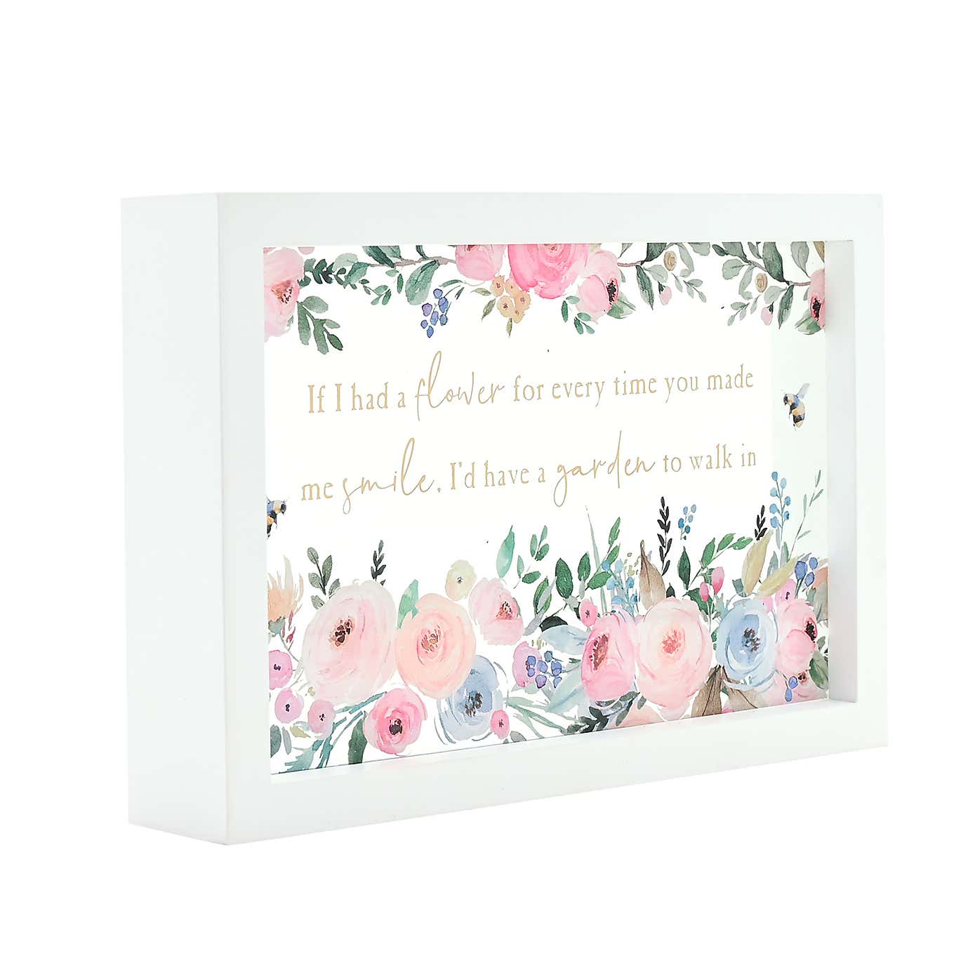 The Cottage Garden Framed Flower Plaque