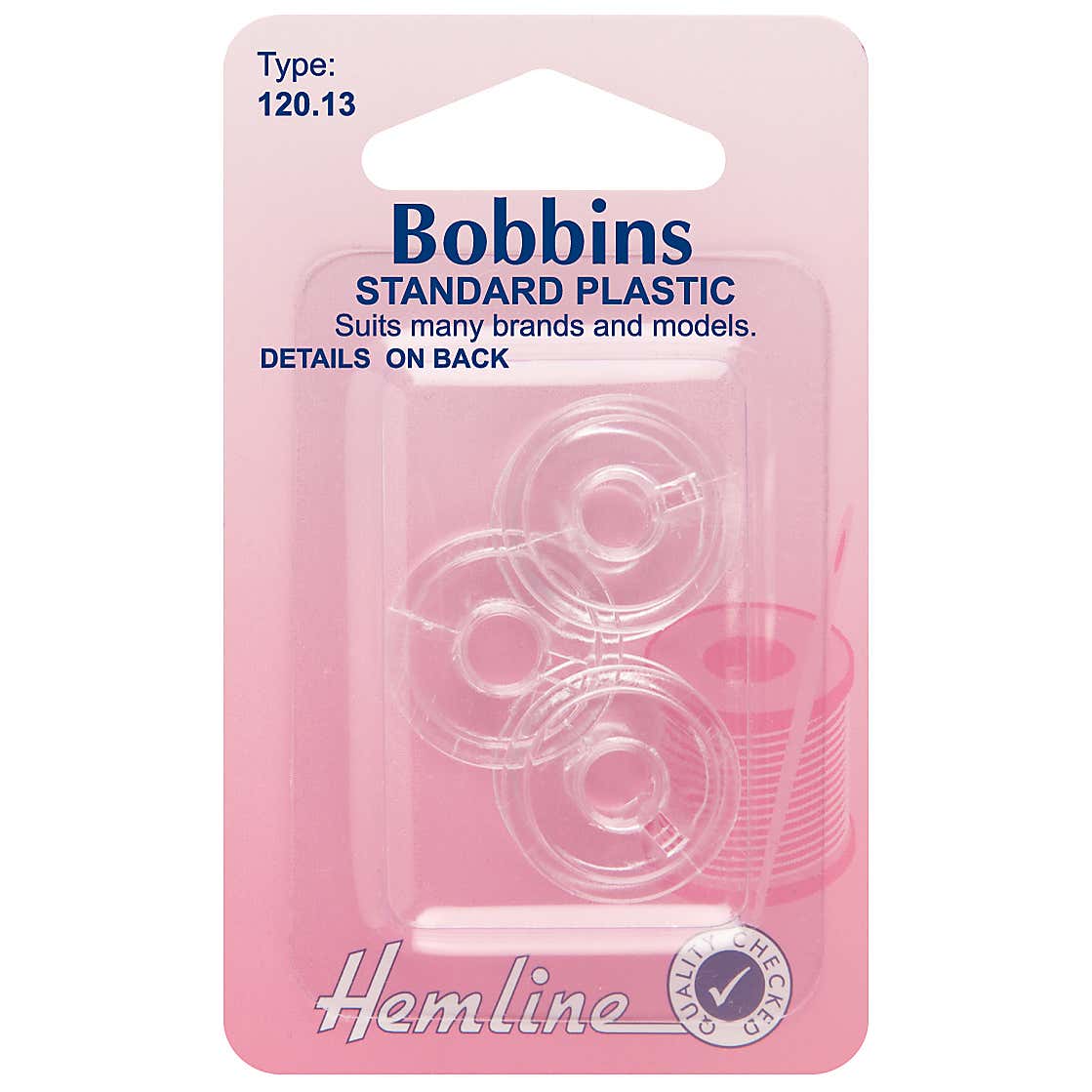 Hemline Clear Universal Plastic Bobbins