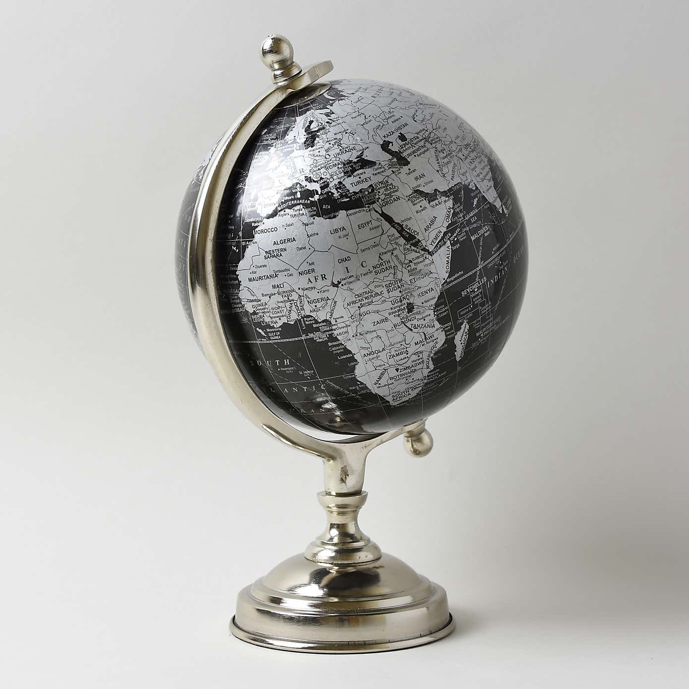 Decor Black and Silver Globe