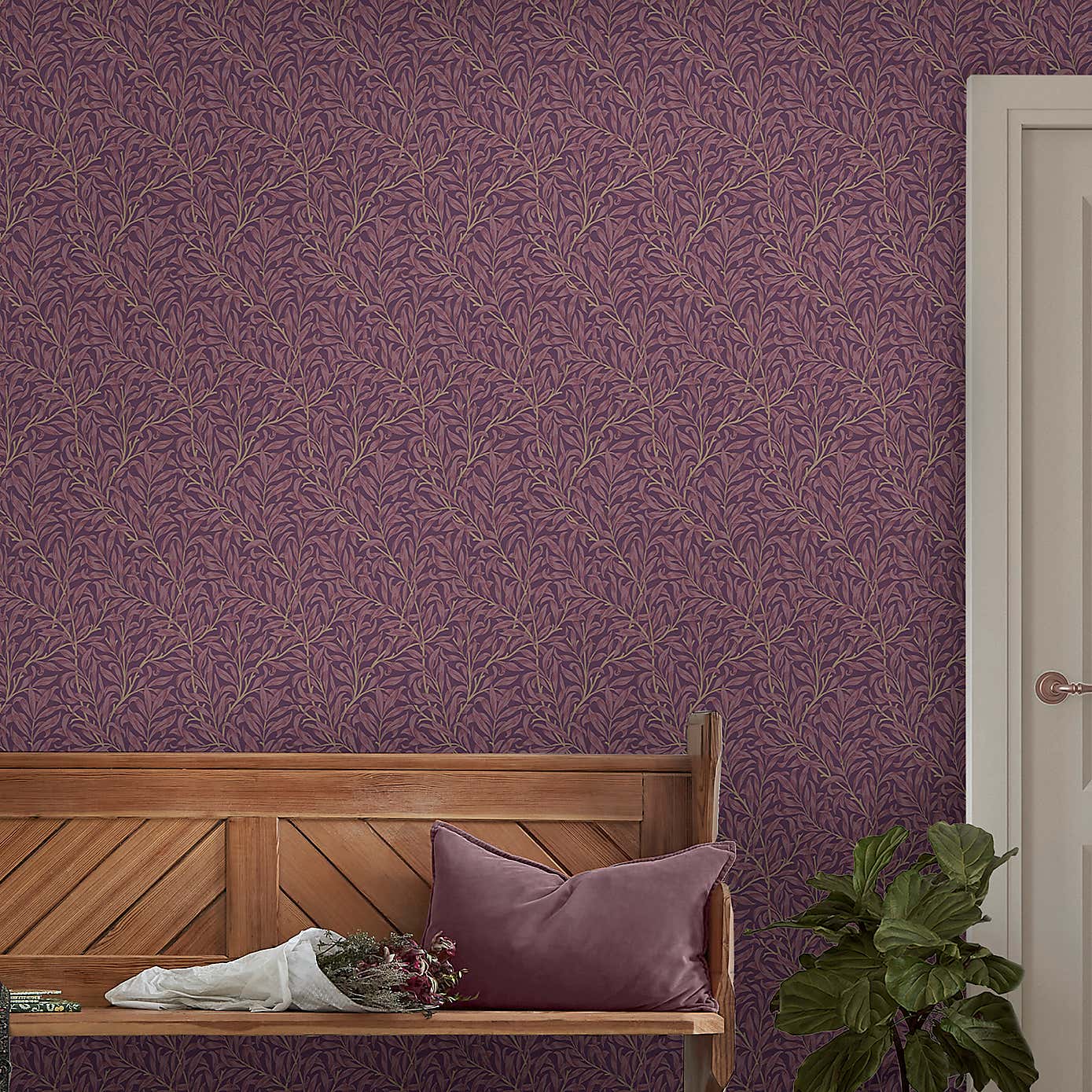 William Morris Willow Bough Ditsy Wallpaper