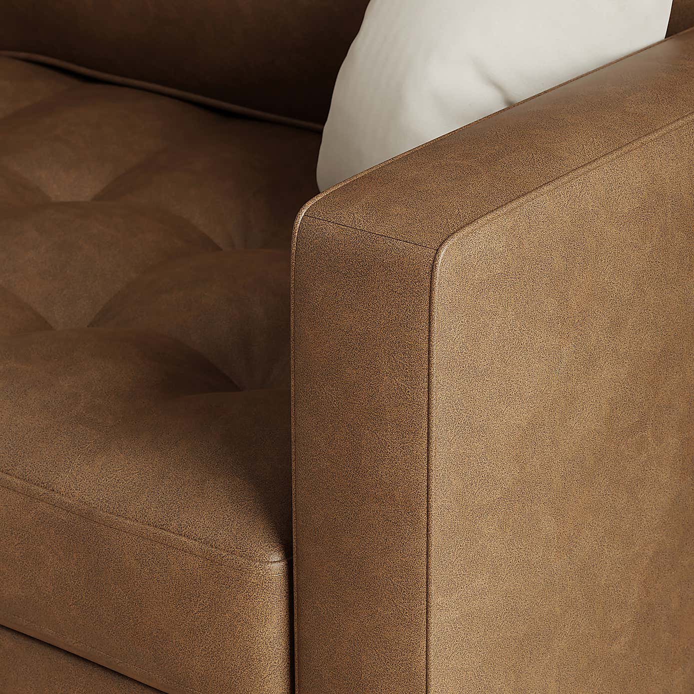 Zoe Faux Leather Snuggle Single Sofa Bed