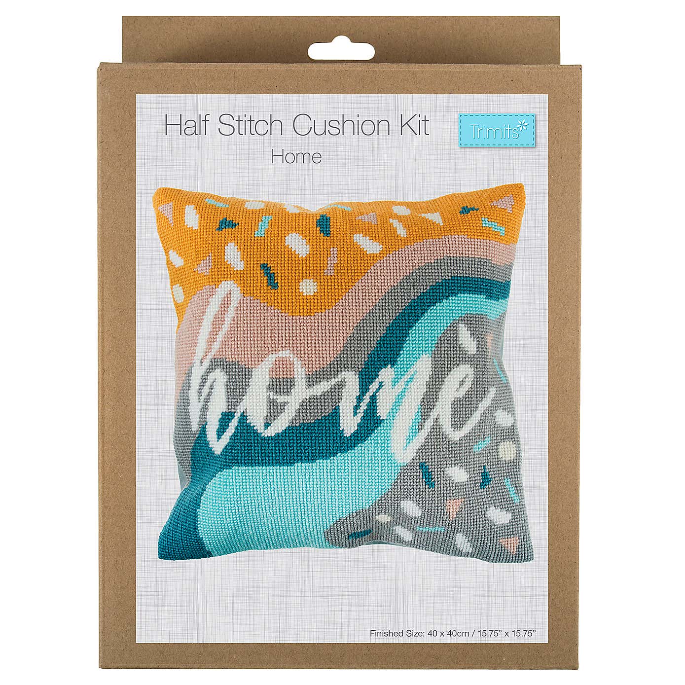 Half Cross Stitch Kit Cushion Home