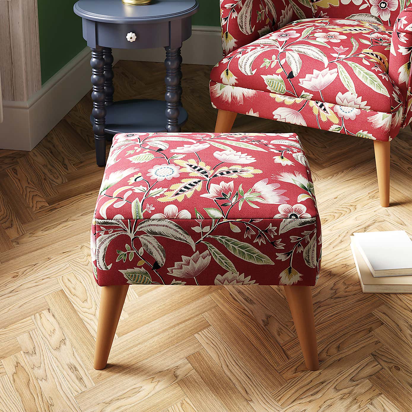 Joy Floral Upholstery Fabric Sample