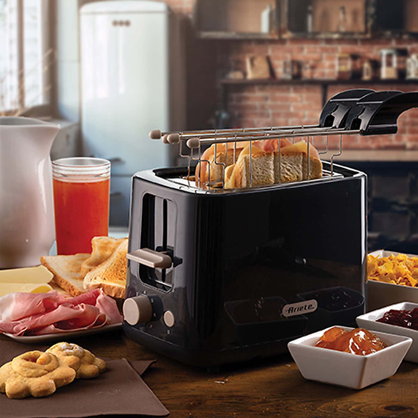 Ariete Breakfast Line 2 Slice Dark Grey Toaster