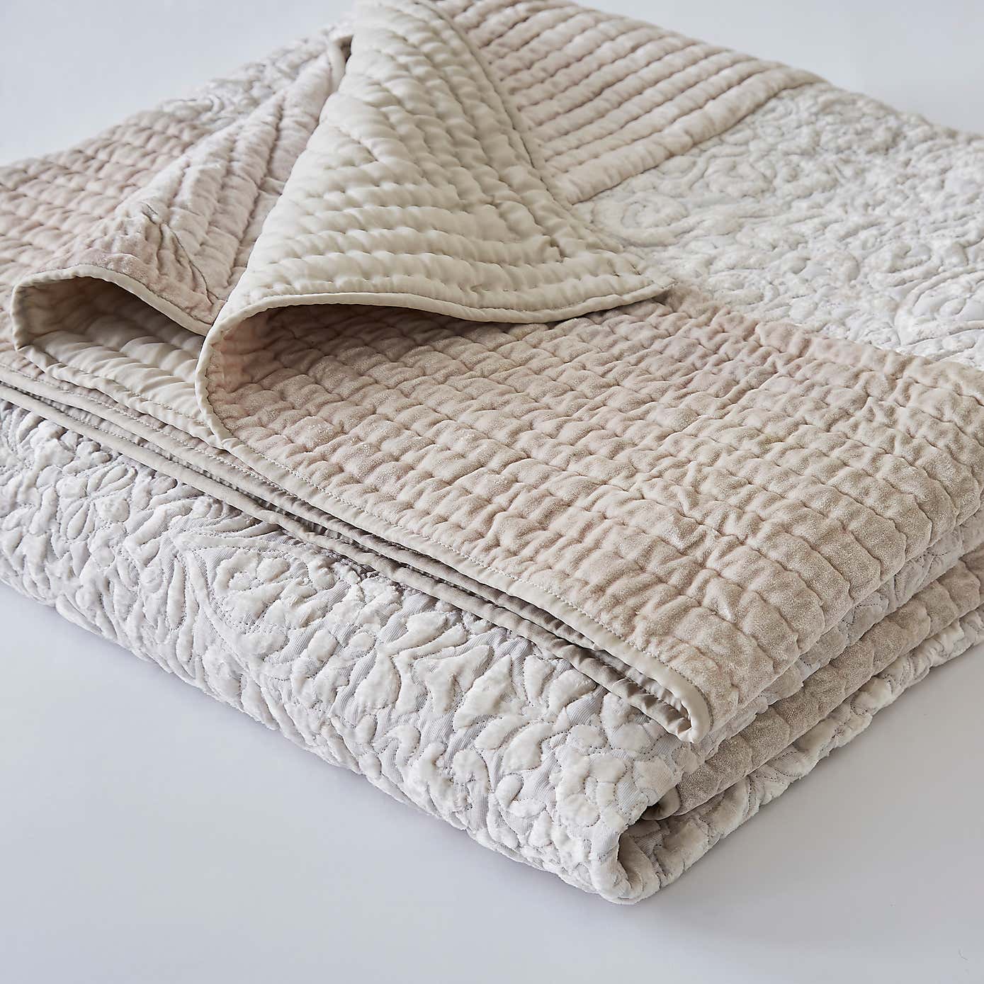 Dorma Charlbury Champagne Bedspread