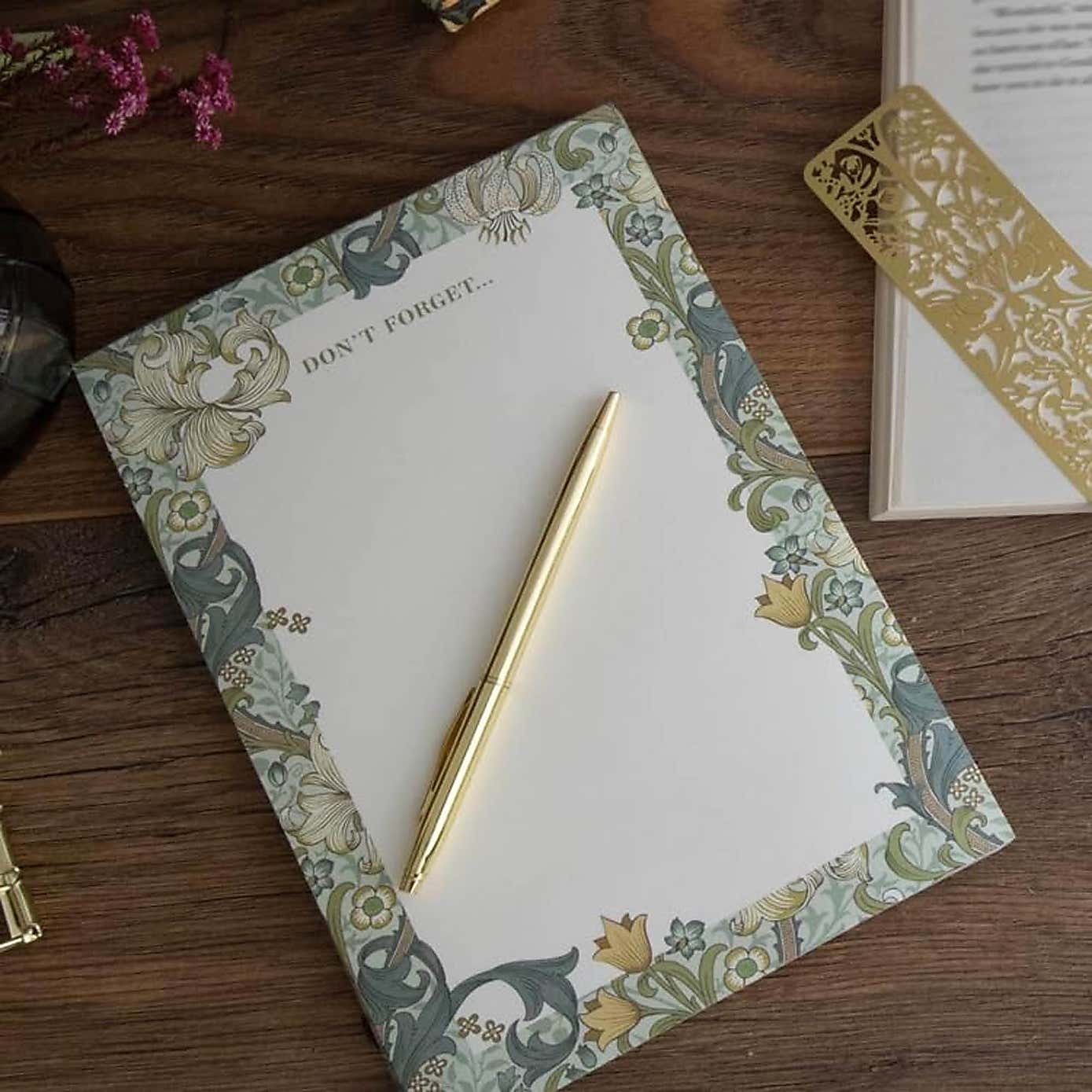 William Morris Brother Rabbit Bookmark and Listpad Bundle