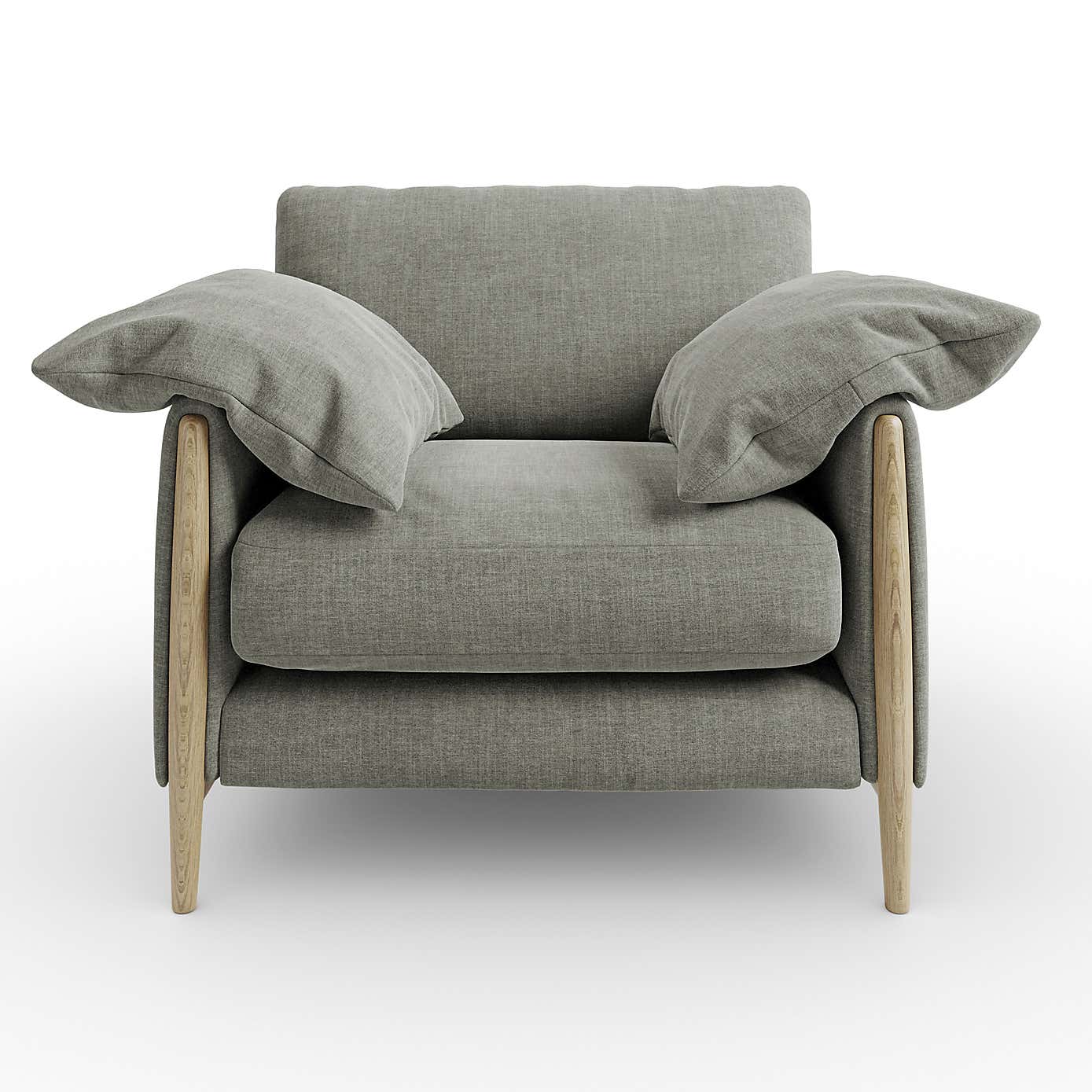 Hector Tonal Plush Chenille Snuggle Chair