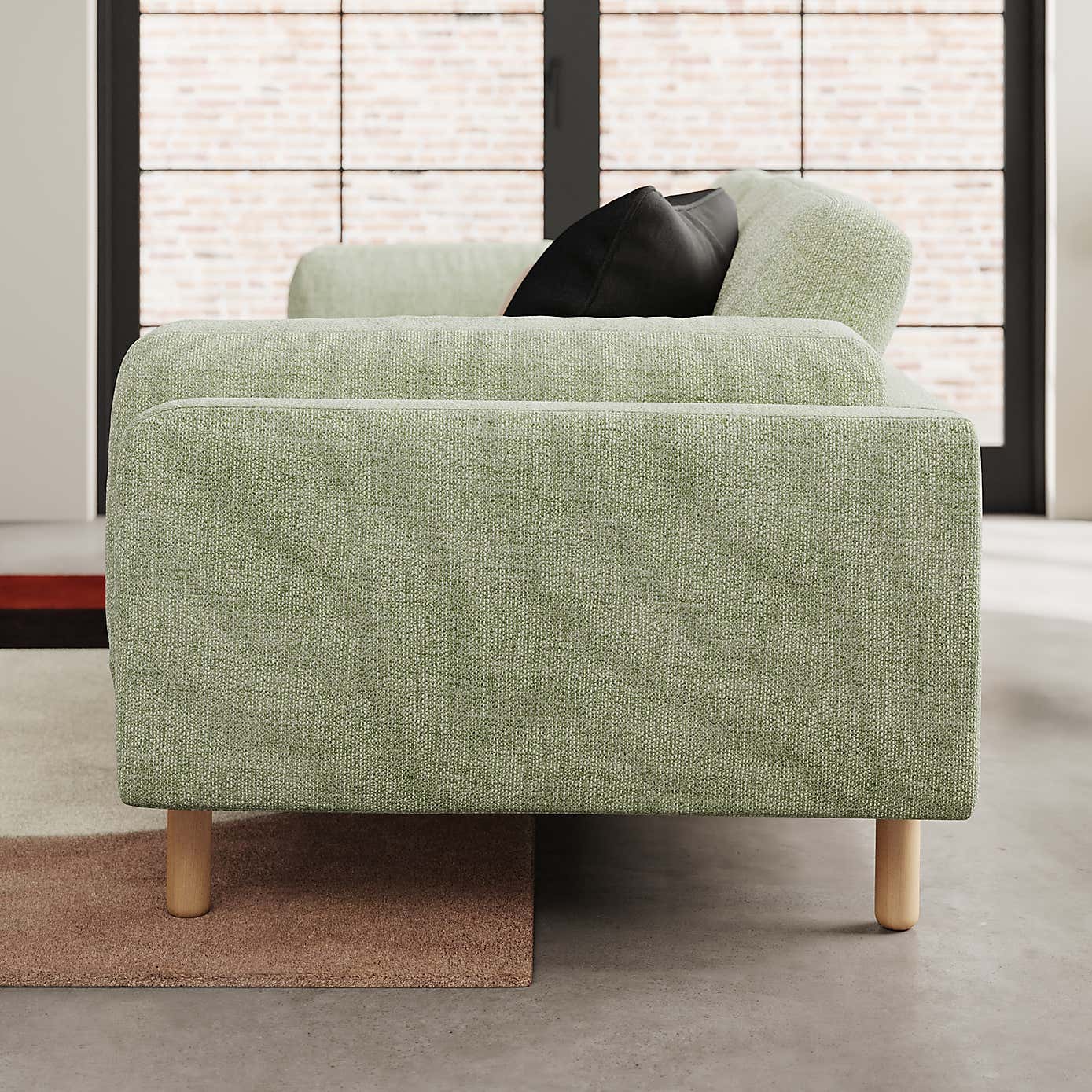 Newton Chunky Tonal Weave 4 Seater Sofa