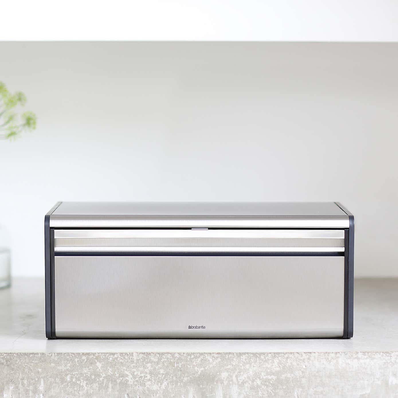 Brabantia Matt Steel Fall Front Bread Bin