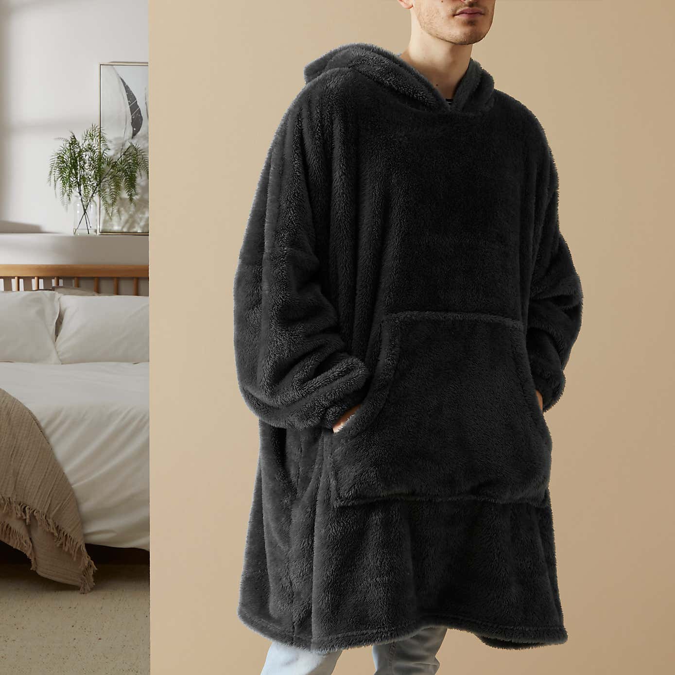Teddy Oversized Blanket Hoodie