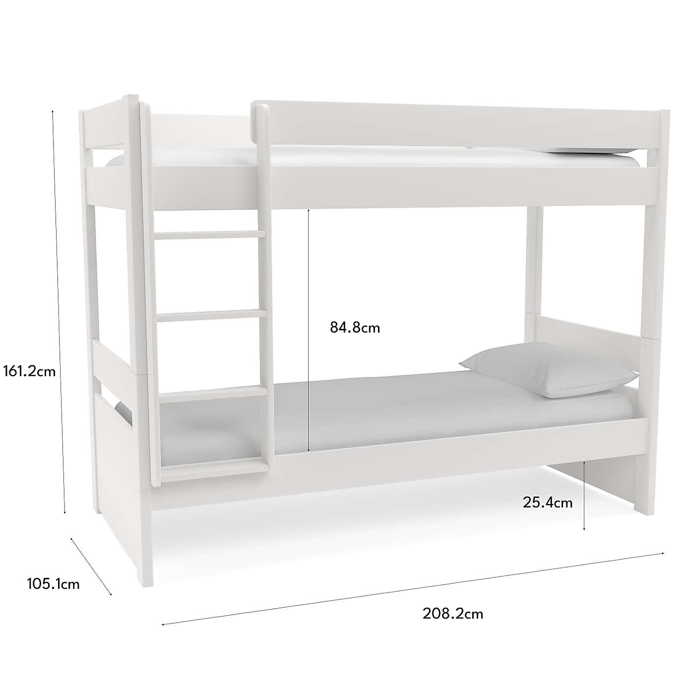 Stompa Uno Bunk Bed, Pine