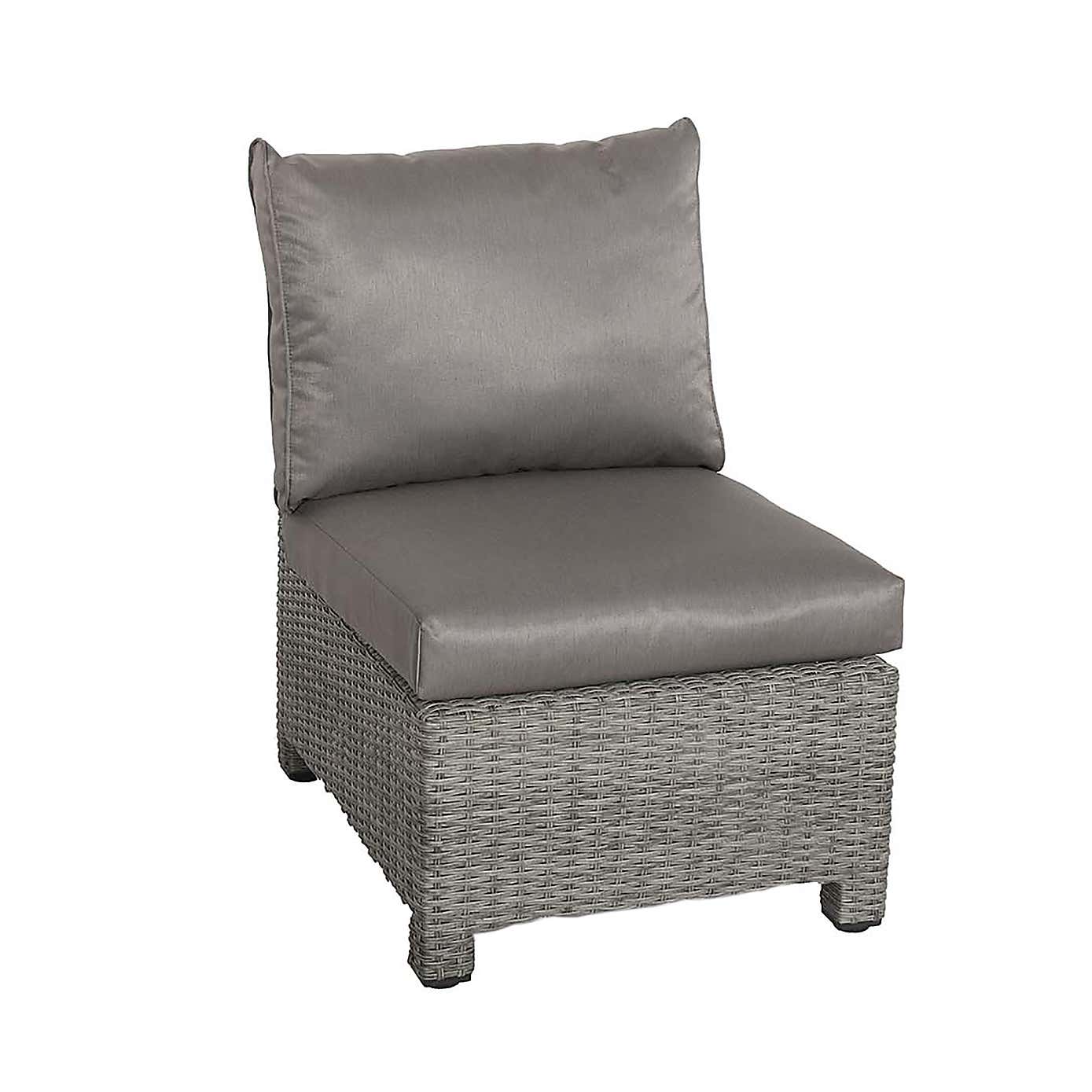 Paris 7 Piece Deluxe Modular Corner Dining Set with Rectangular Firepit