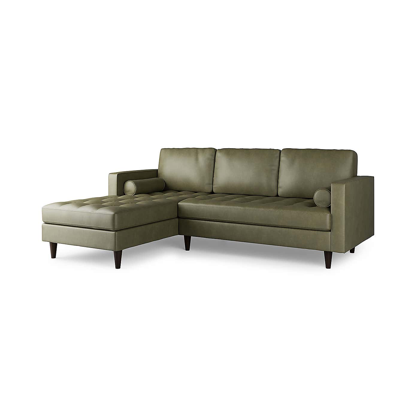 Zoe Faux Leather Left Hand Corner Sofa