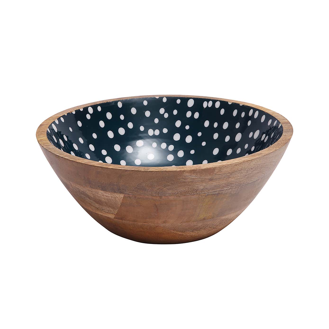 Dexam Sintra Mango Wood Spotted Salad Bowl