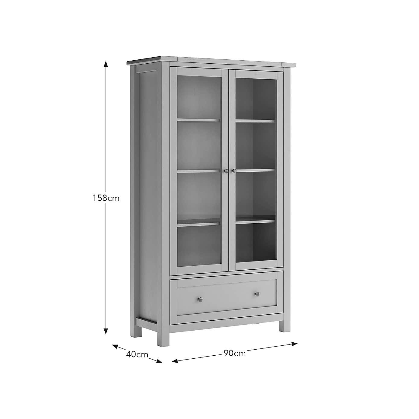 Olney Display Cabinet, Stone