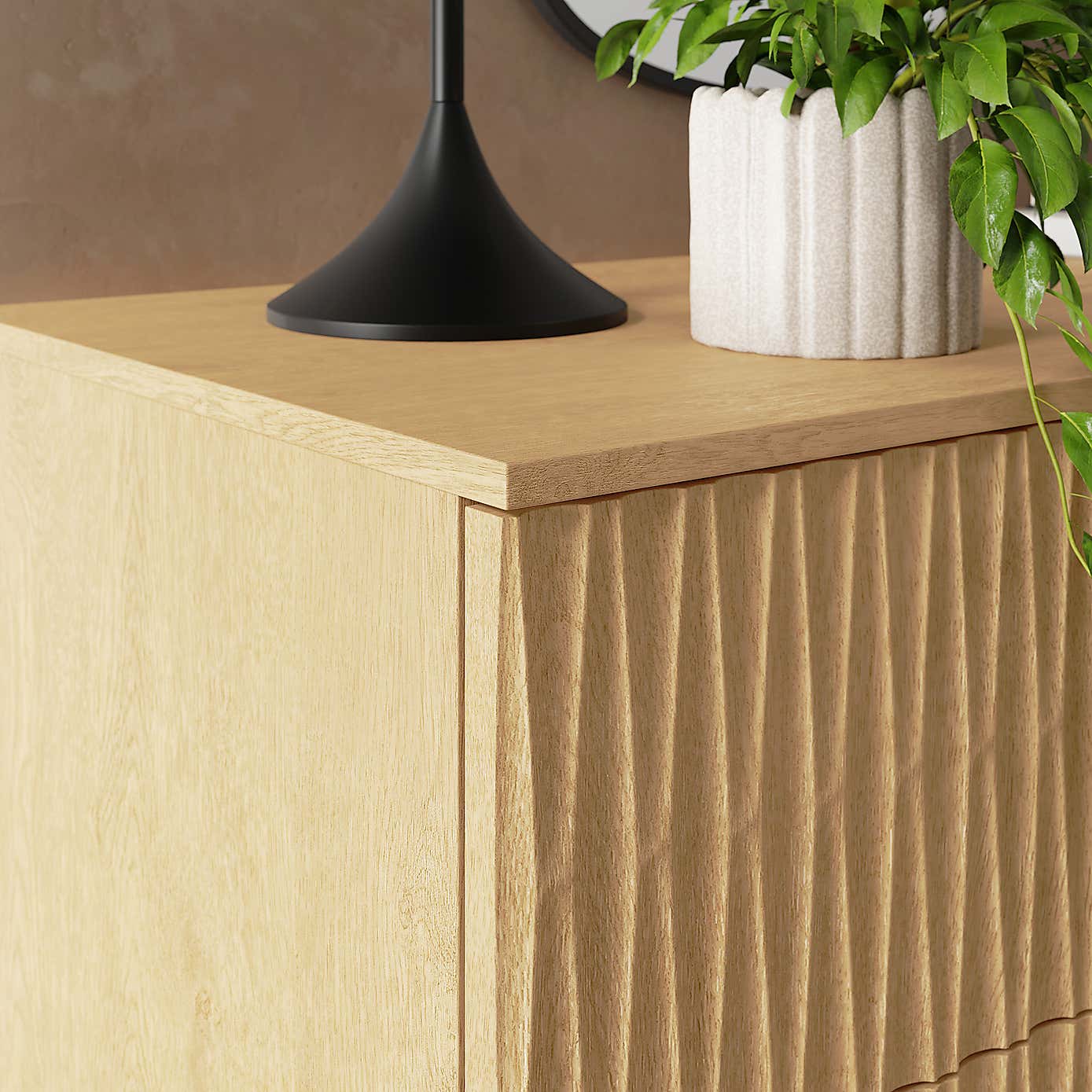 Inga 7 Drawer Chest, Light Oak