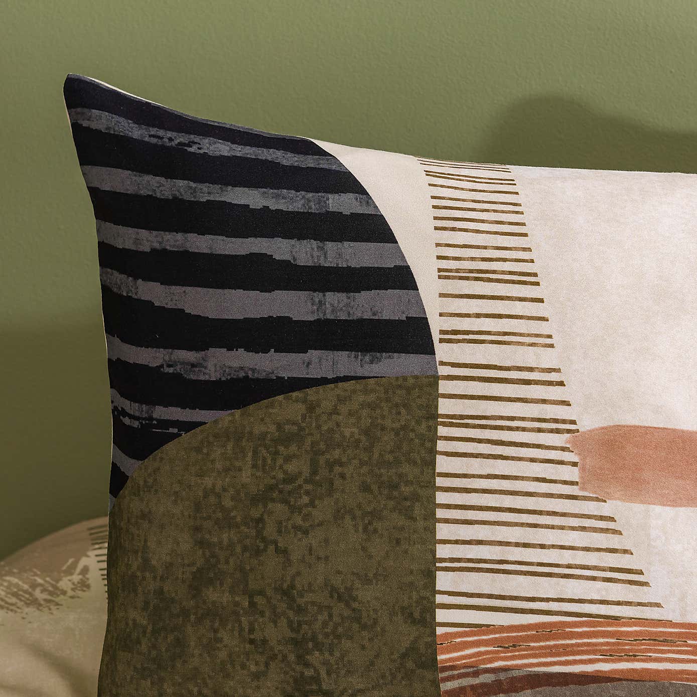 Lukas Geometric Cotton Duvet Cover & Pillowcase Set