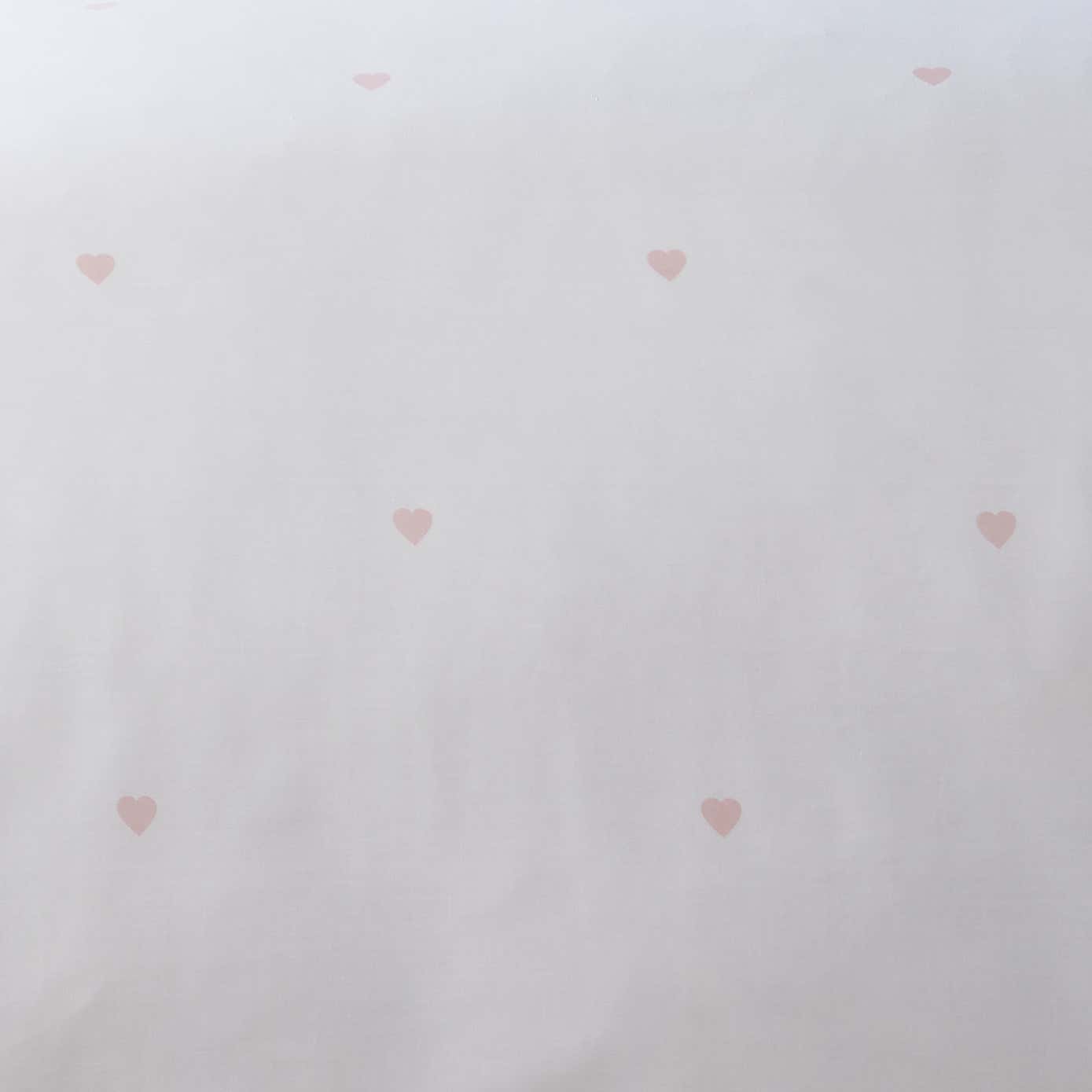 Serene Decorative Heart Duvet Cover and Pillowcase Set