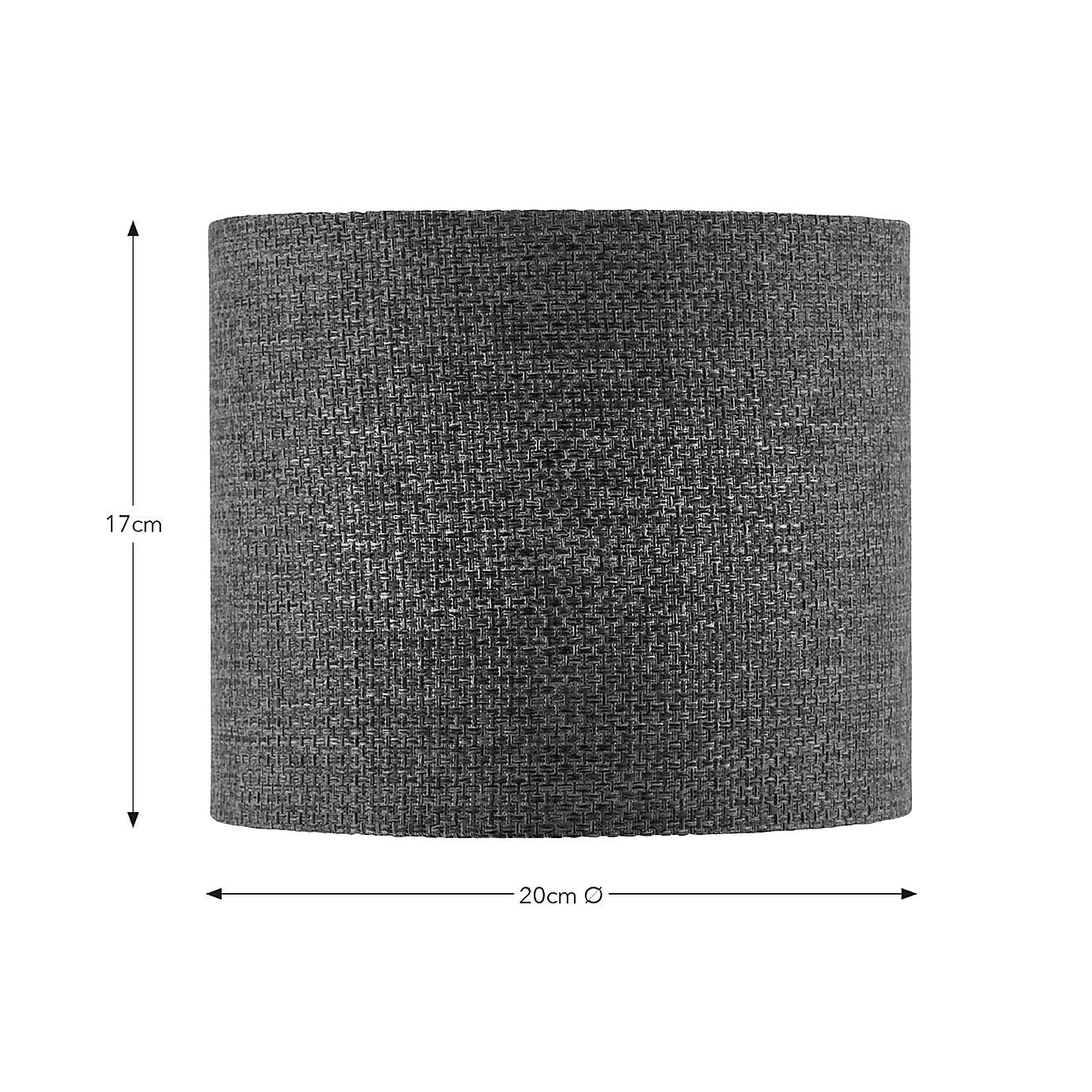Barkweave Easy Fit Drum Lamp Shade