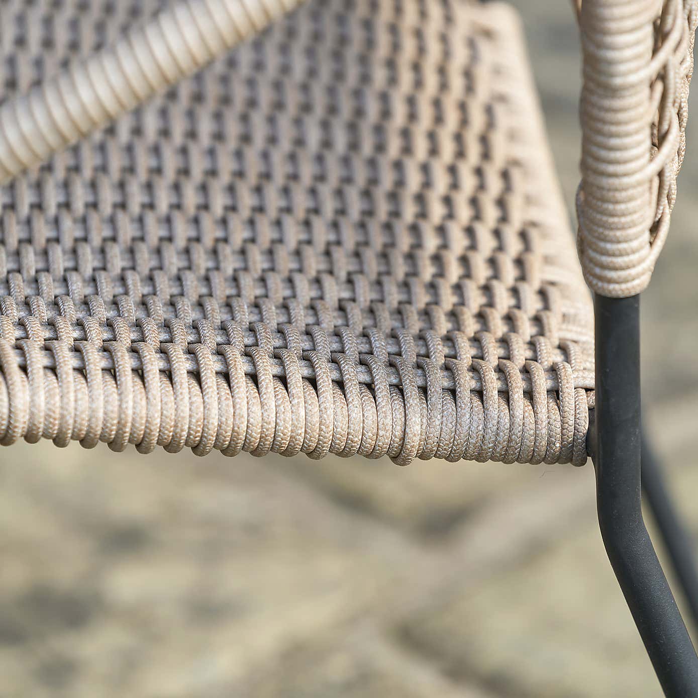 Pacific Lifestyle Dakota Natural Wheat Outdoor 4 Seater Dining Set