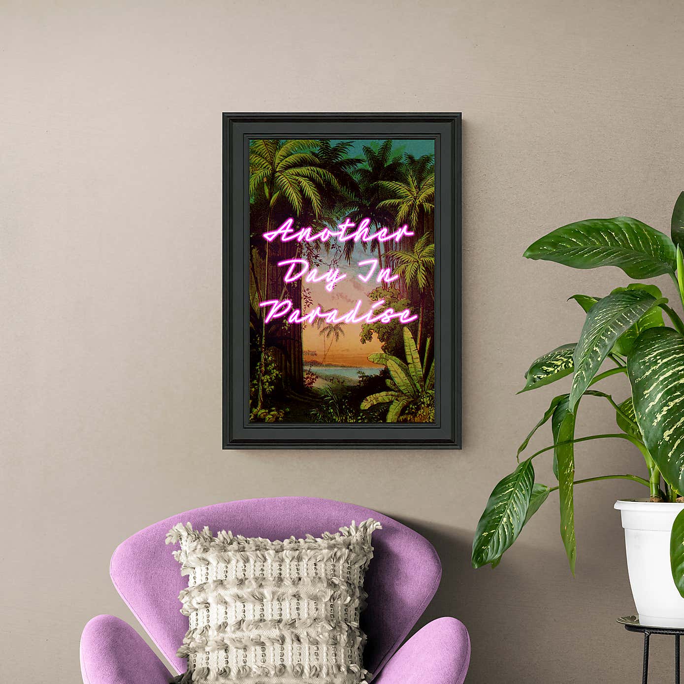 Another Day in Paradise Framed Print