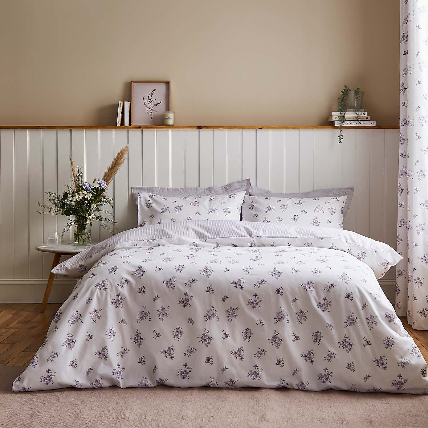 Hailey Ditsy Mauve Oxford Pillowcase