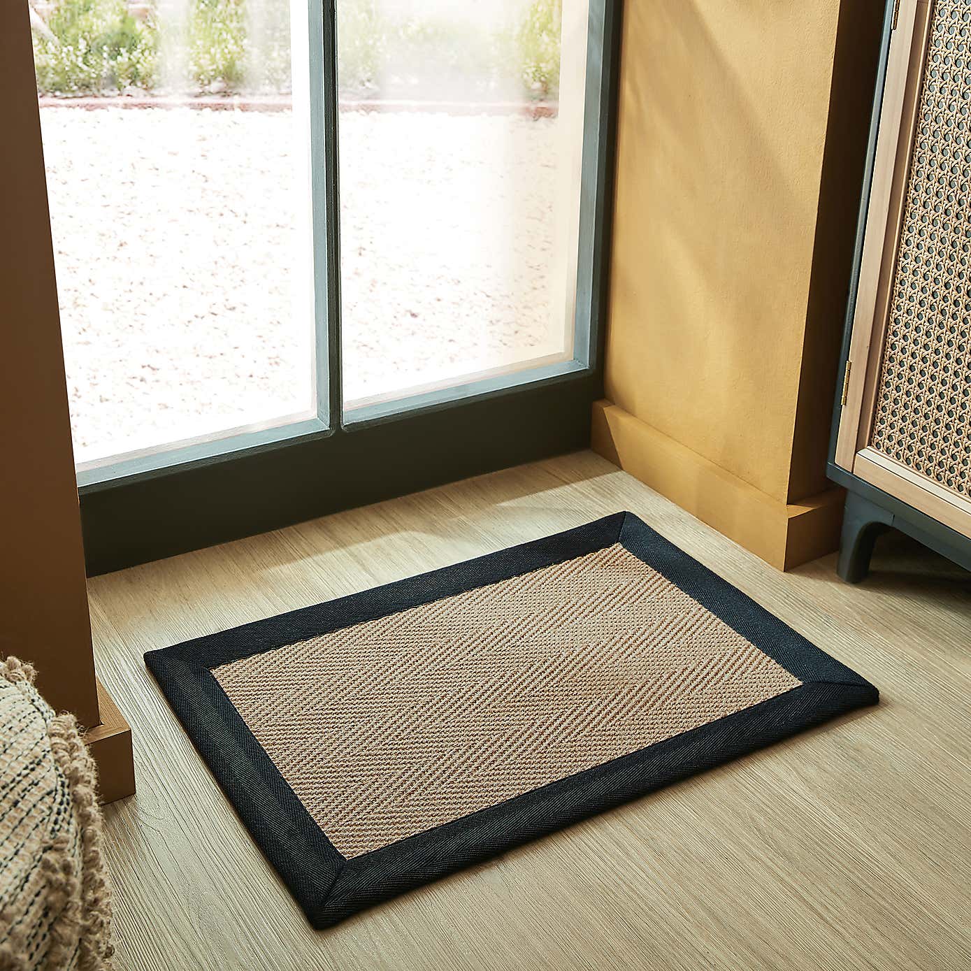 Herringbone Jute Border Doormat