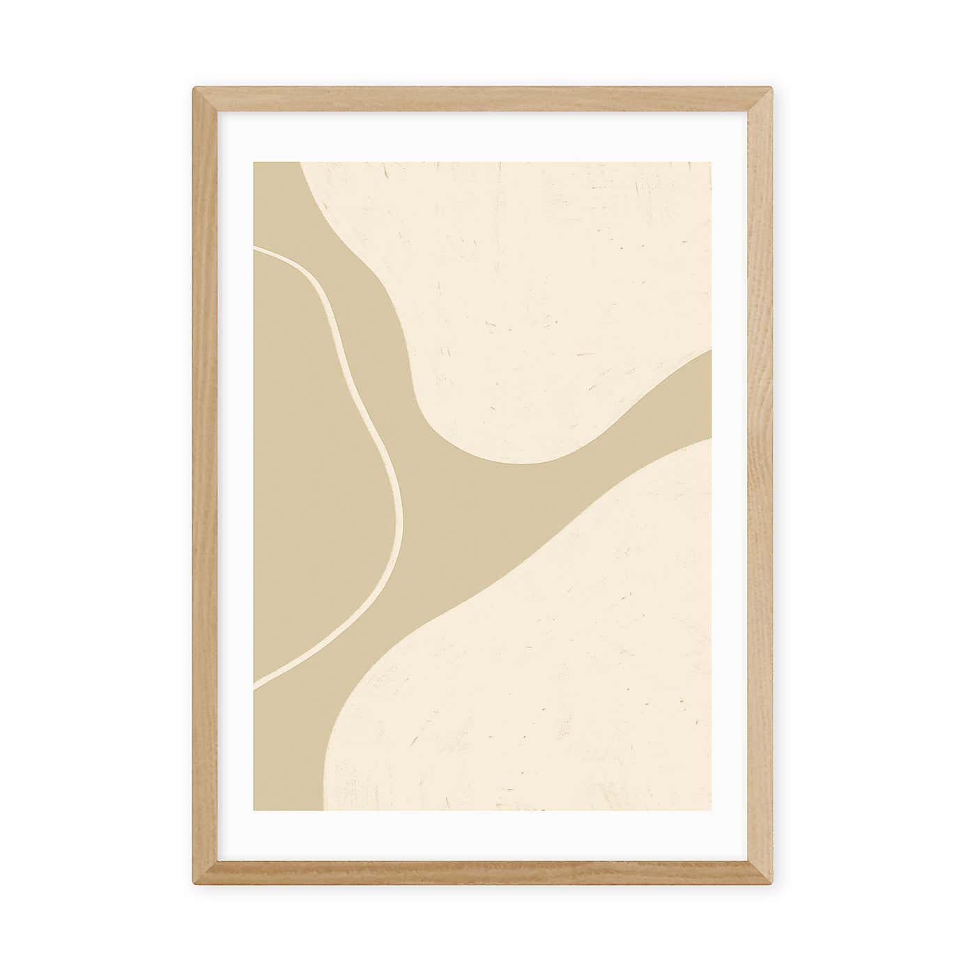 East End Prints Neutral Shapes III Print by Alisa Galitsyna