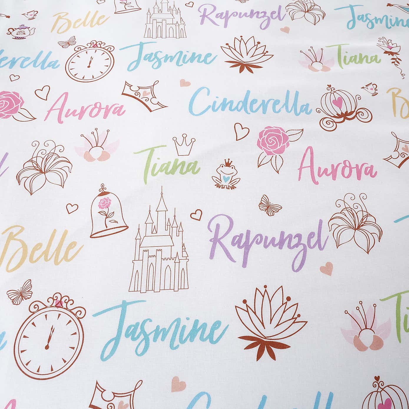 Disney Princesses Duvet Cover and Pillowcase Set