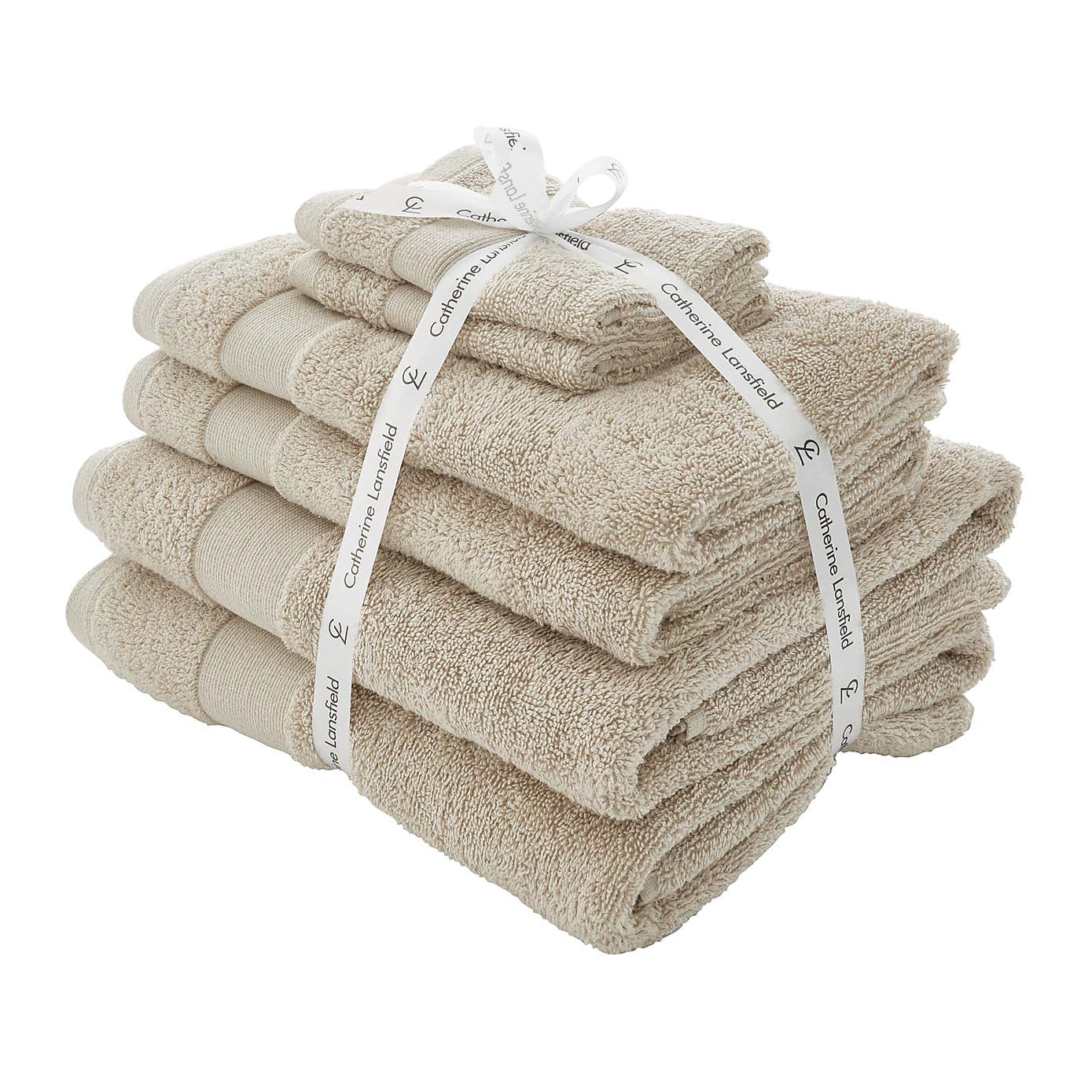 Catherine Lansfield Anti Bacterial 6 Piece Towel Bale