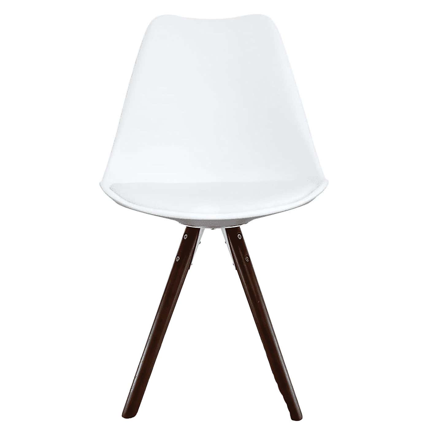 Fusion Living Soho Plastic Dining Chair with Pyramid Legs