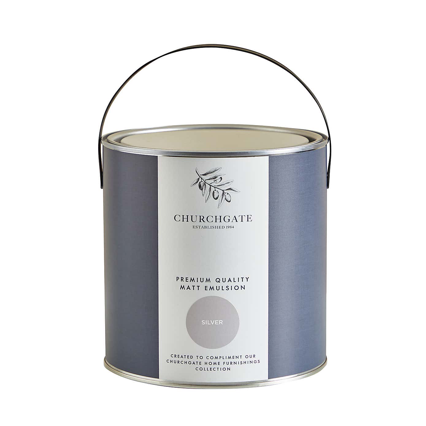 Churchgate Silver Matt Emulsion Paint