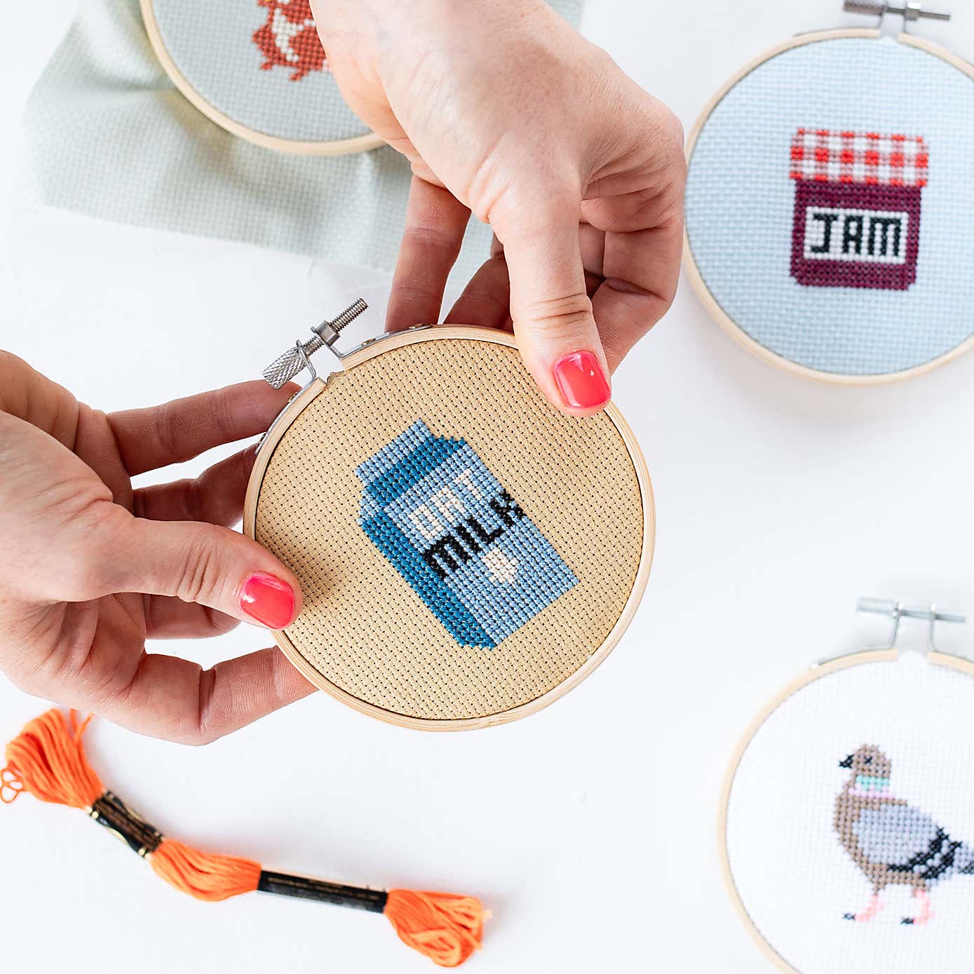 Cotton Clara Oatmilk Cross Stitch Kit