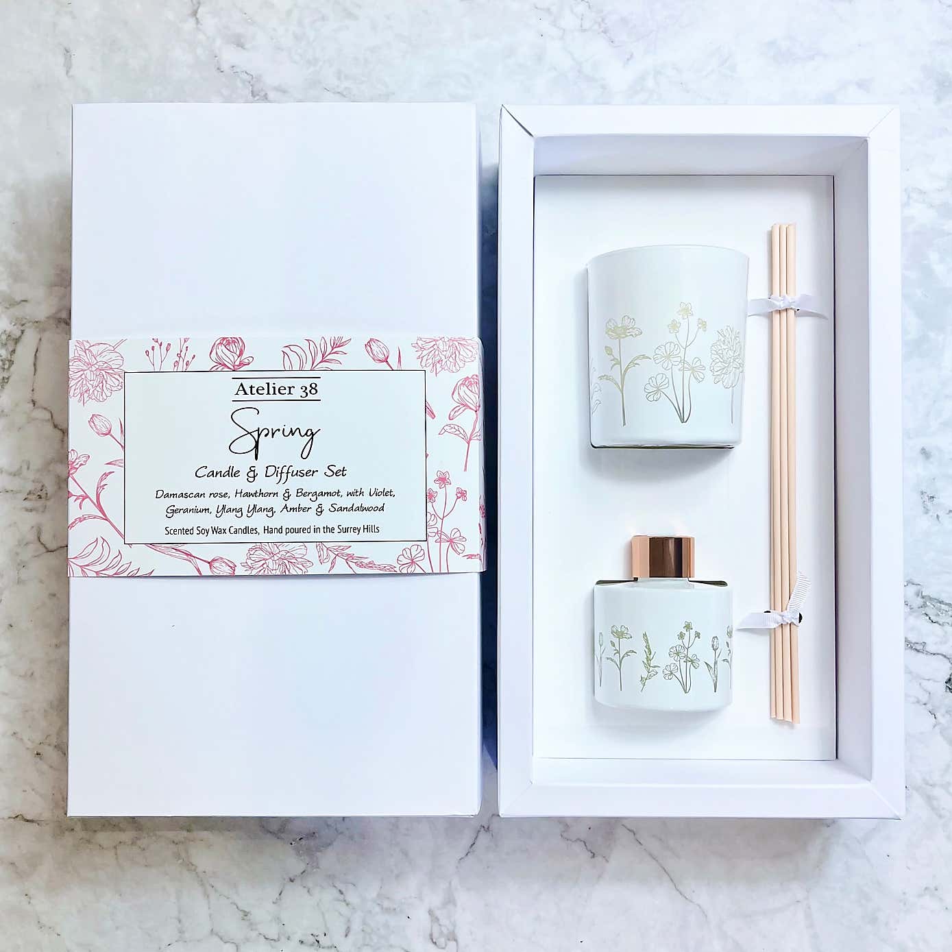 Atelier 38 Spring Candle and Diffuser Gift Set