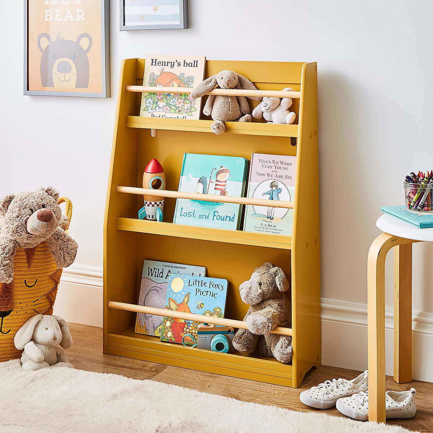 Kids White Bookcase