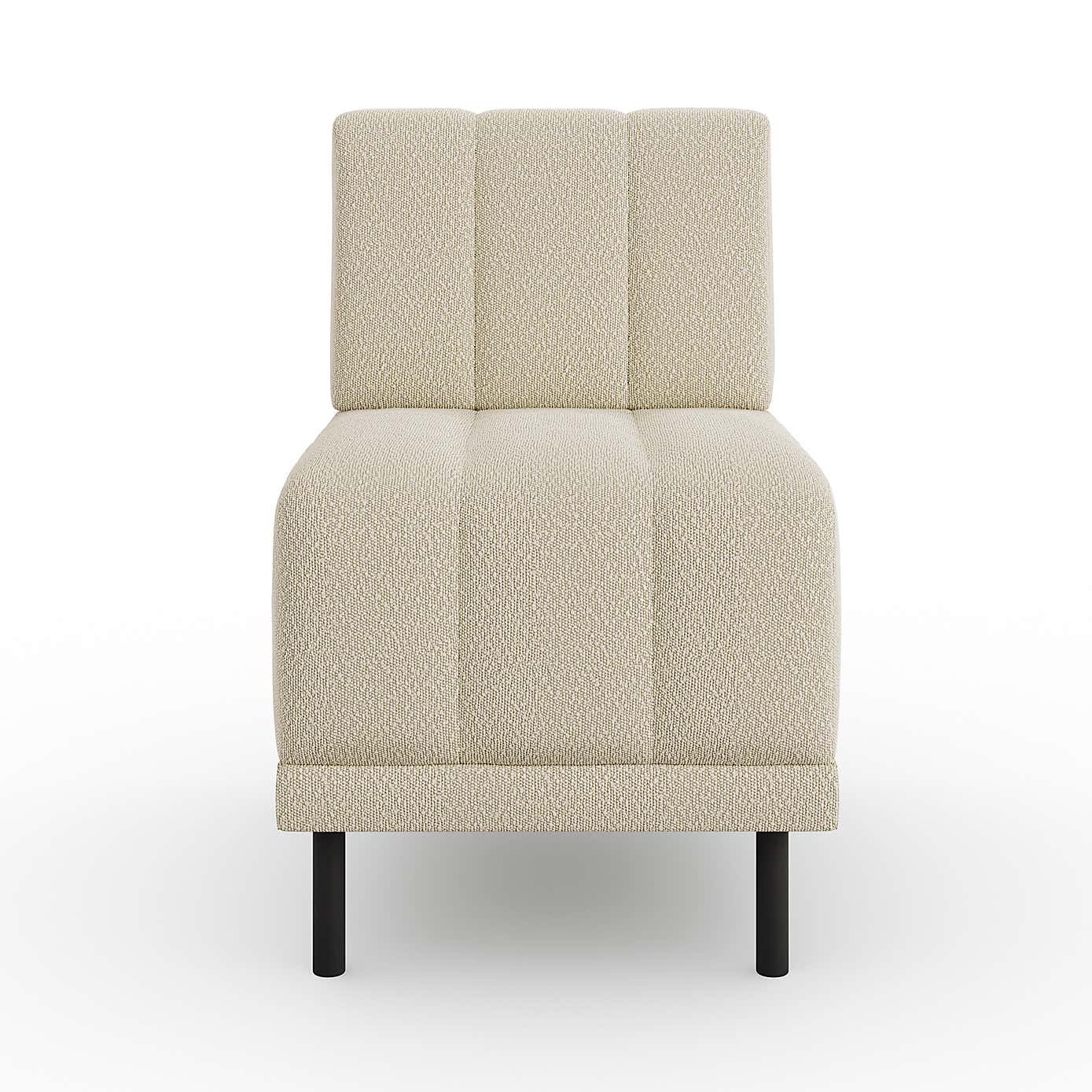 Amali Small Dining Bench, Boucle