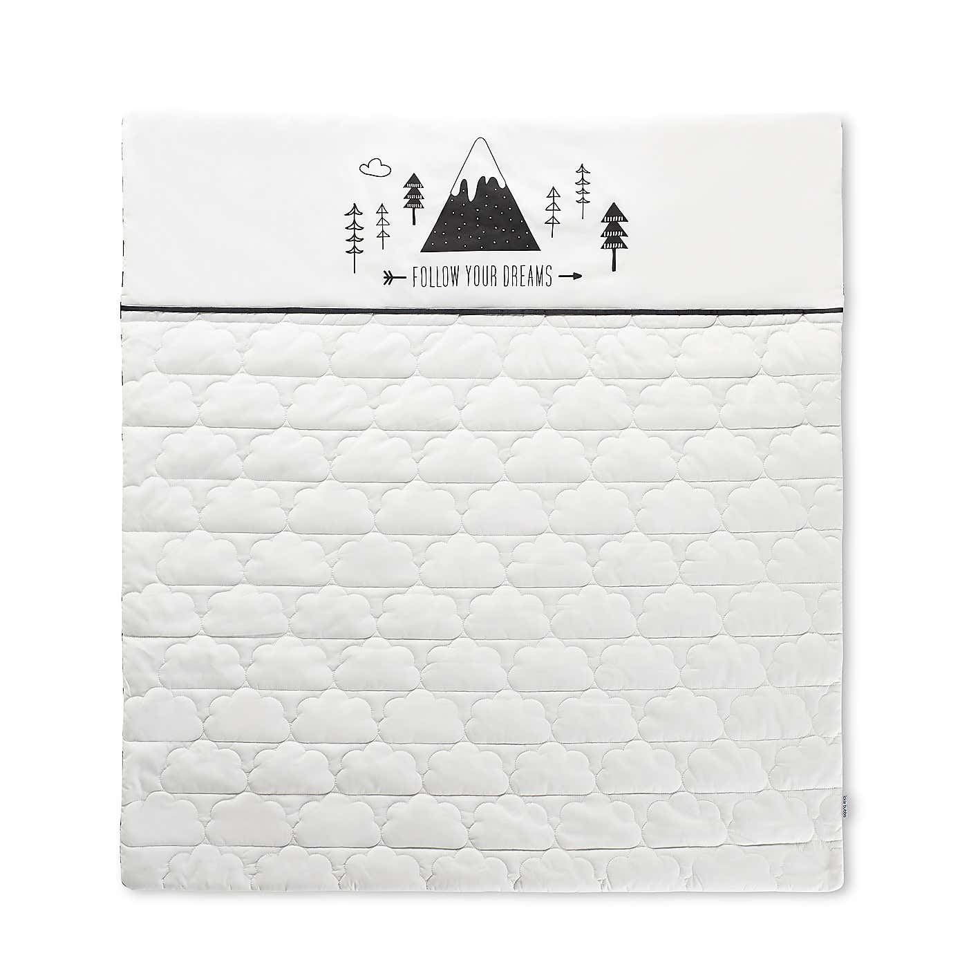 Ickle Bubba Mono Mountains 2.5 Tog Cot Quilt
