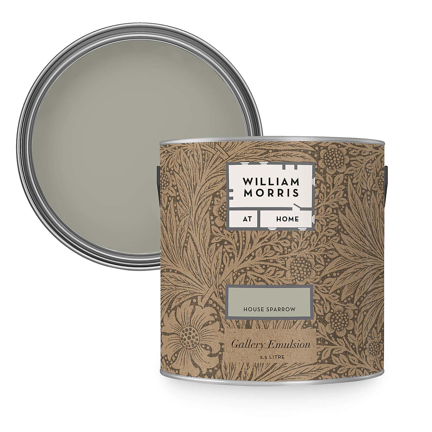 William Morris At Home House Sparrow Gallery Emulsion Paint