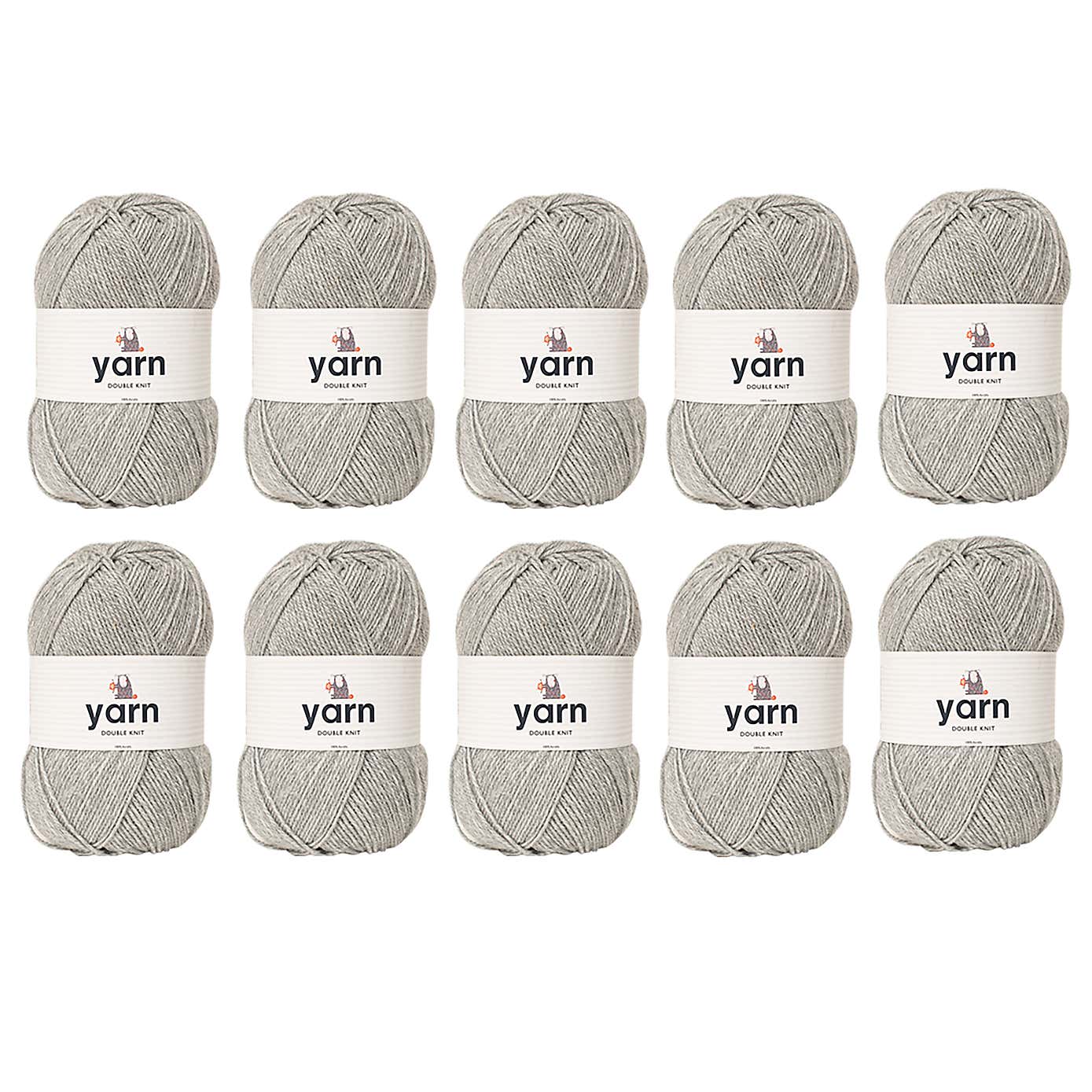 Pack of 10 DK Yarn 100g Balls