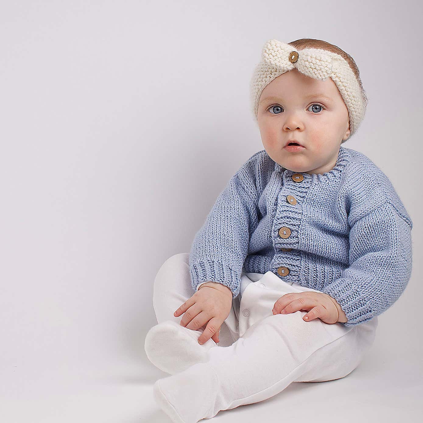 Wool Couture Baby Cardigan Knitting Kit