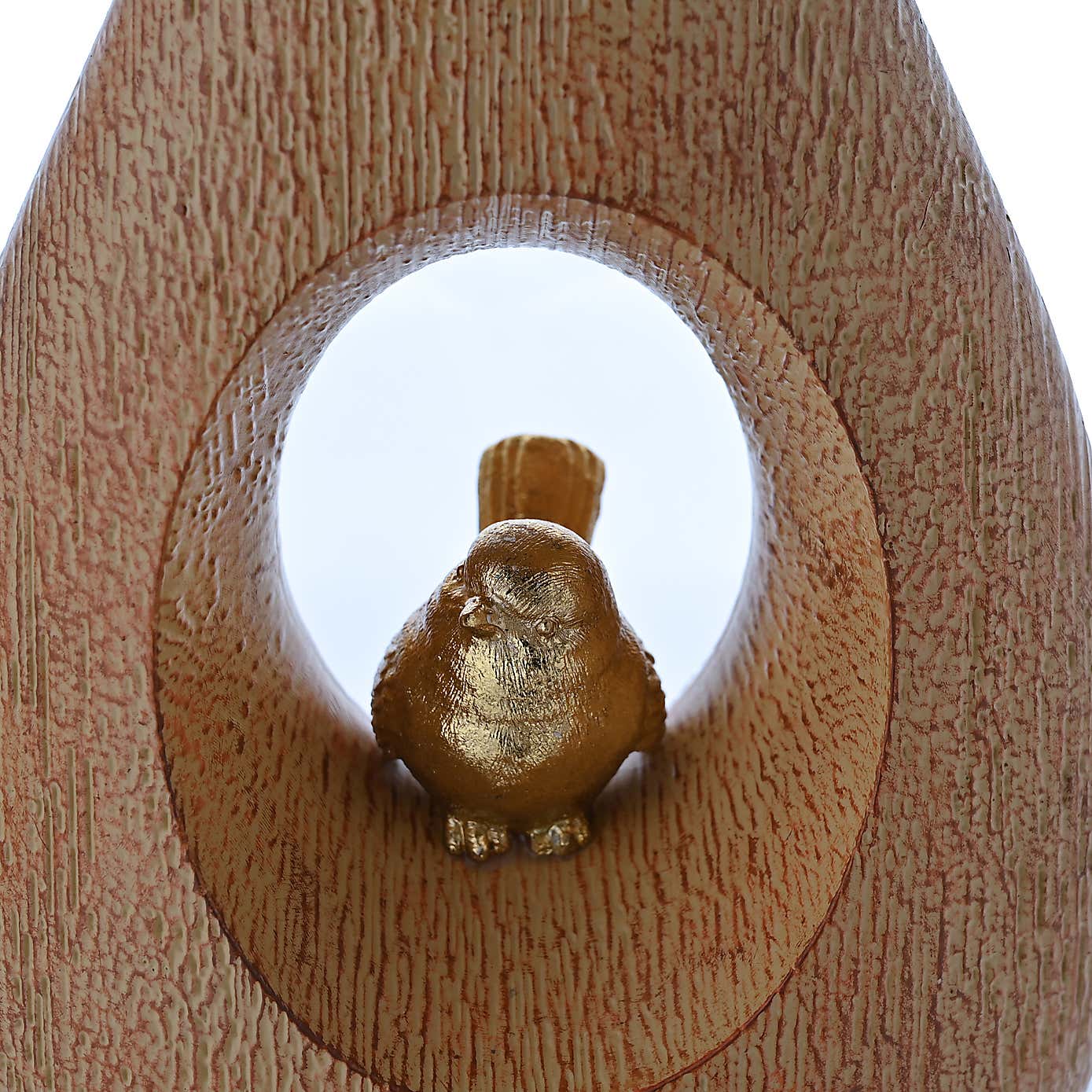 Hestia Bird Wood Effect Vase