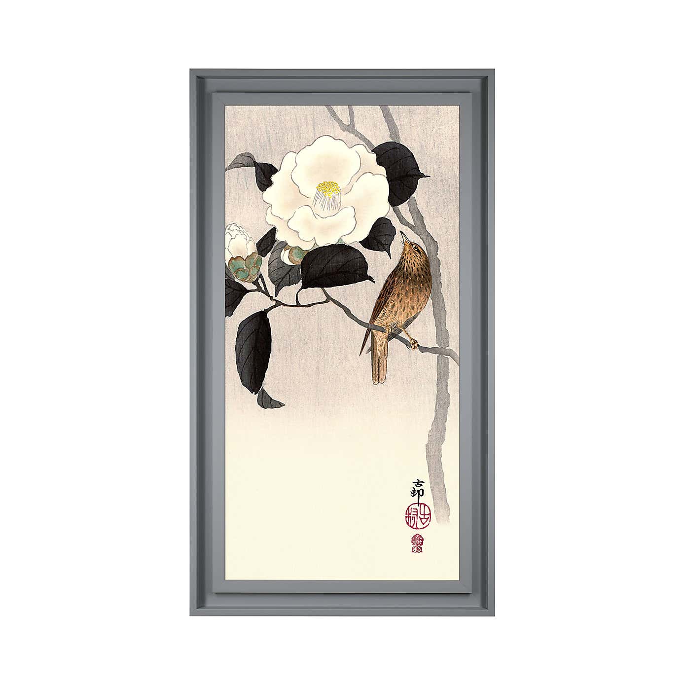 The Art Group Songbird Flowering Camellia Framed Print